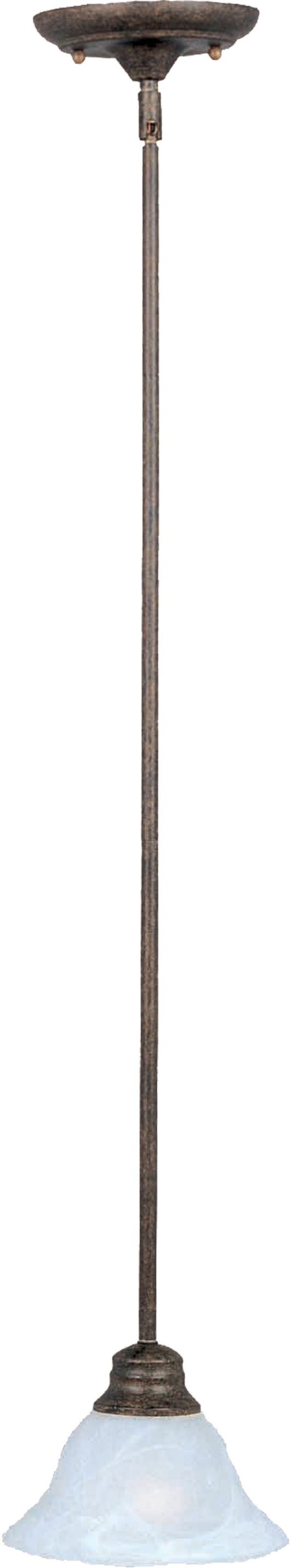 Pacific 7" Single Light Mini-Pendant in Kentucky Bronze with Marble Glass Finish