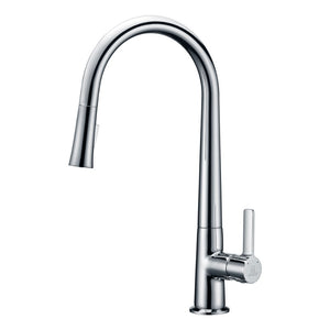 Orbital Single-Handle Pull-Down Kitchen Faucet in Polished Chrome
