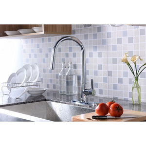 Orbital Single-Handle Pull-Down Kitchen Faucet in Polished Chrome