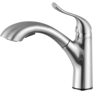Di Piazza Single-Handle Pull-Out Kitchen Faucet in Brushed Nickel