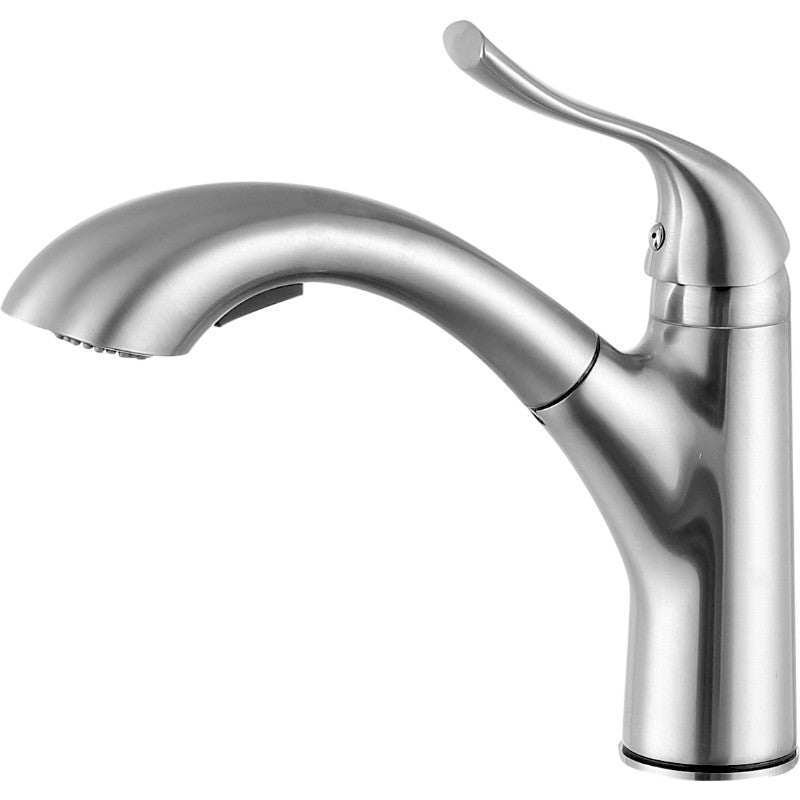 Di Piazza Single-Handle Pull-Out Kitchen Faucet in Brushed Nickel