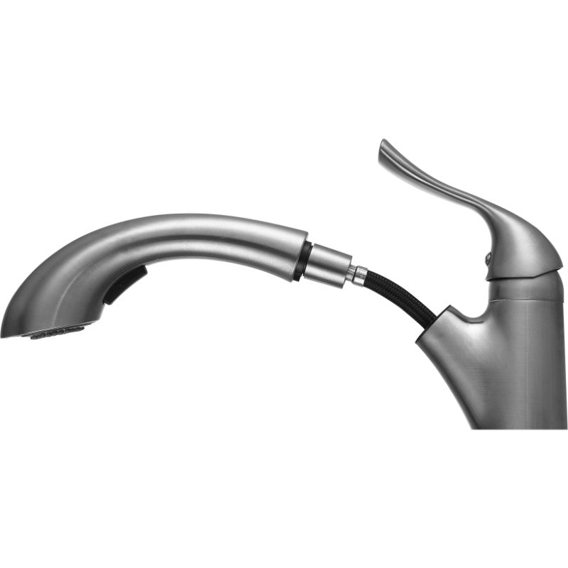 Di Piazza Single-Handle Pull-Out Kitchen Faucet in Brushed Nickel