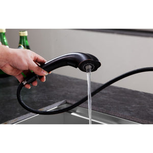 Di Piazza Single-Handle Pull-Out Kitchen Faucet in Oil Rubbed Bronze