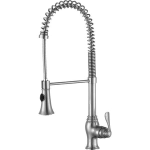 Bastion Single-Handle Pull-Down Kitchen Faucet in Brushed Nickel