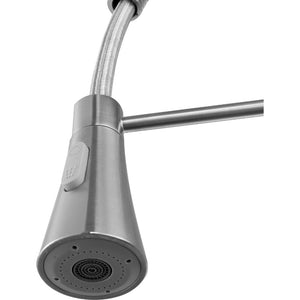 Carriage Single-Handle Pull-Down Kitchen Faucet in Brushed Nickel