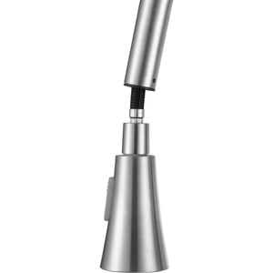 Tulip Single-Handle Pull-Down Kitchen Faucet in Brushed Nickel