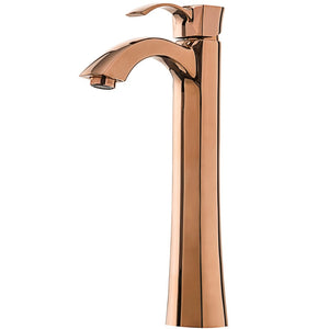 Harmony Vessel Bathroom Faucet in Rose Gold