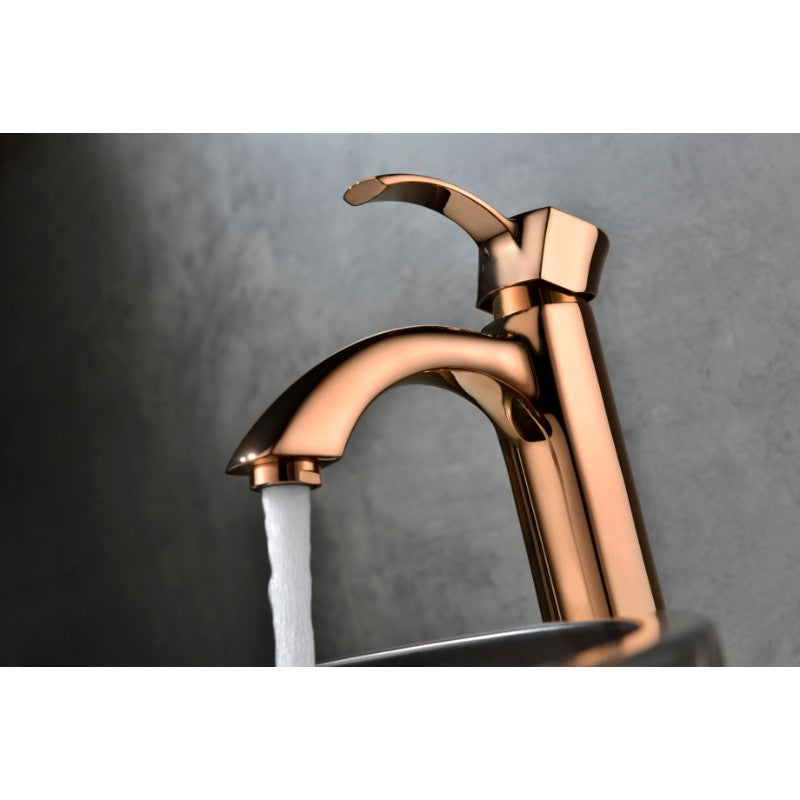 Harmony Vessel Bathroom Faucet in Rose Gold