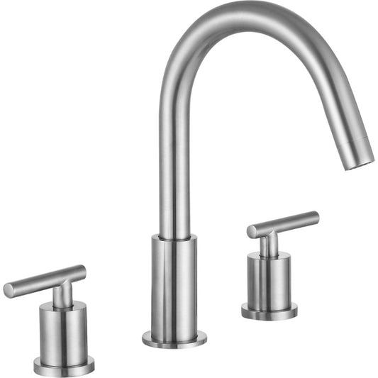 Roman Widespread Bathroom Faucet in Brushed Nickel