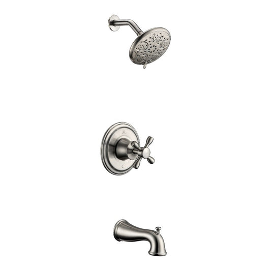 Mesto Tub & Shower Faucet in Brushed Nickel