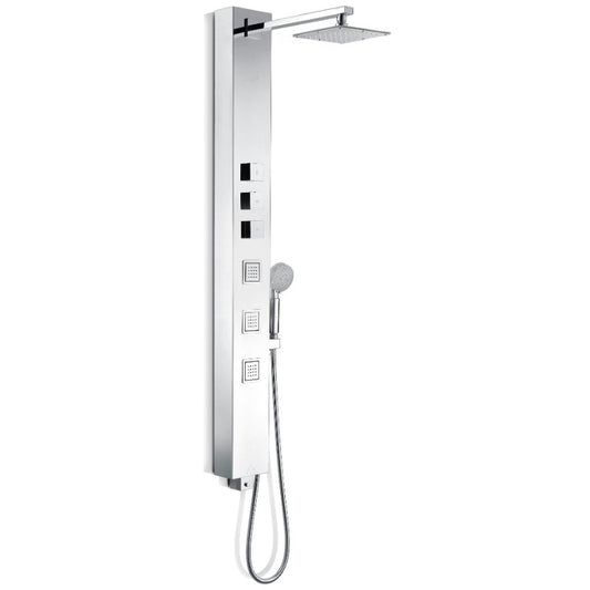Lann Shower Panel in Stainless Steel