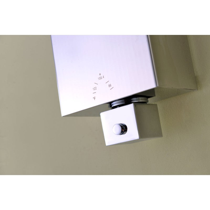 Lann Shower Panel in Stainless Steel