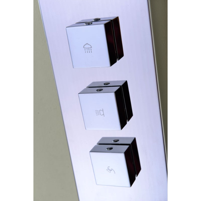 Lann Shower Panel in Stainless Steel