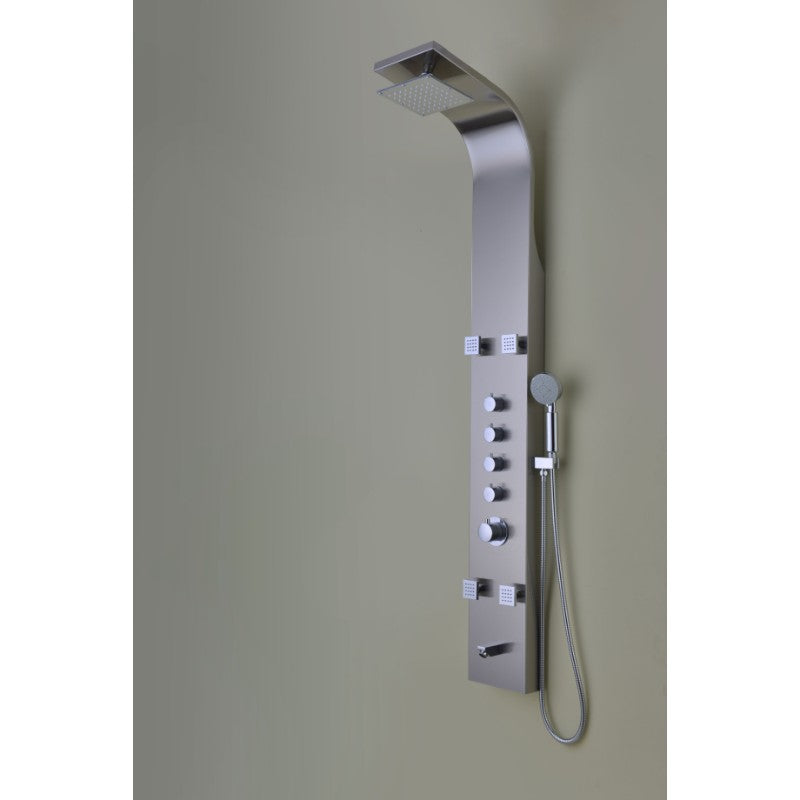 Echo Shower Panel in Stainless Steel