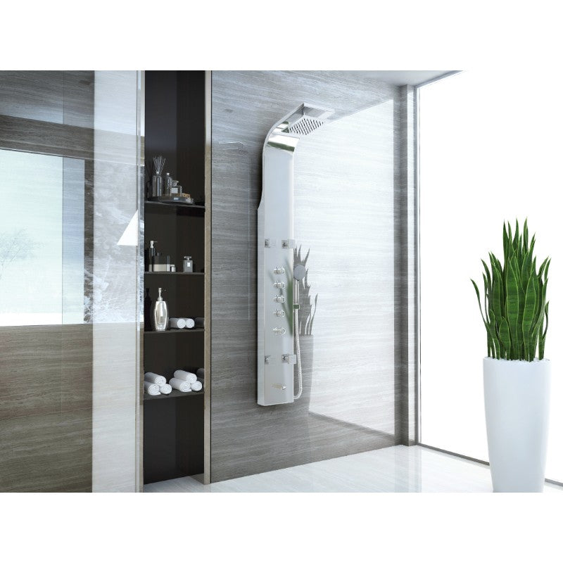 Echo Shower Panel in Stainless Steel