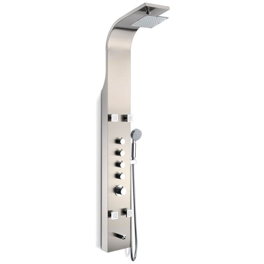 Echo Shower Panel in Stainless Steel