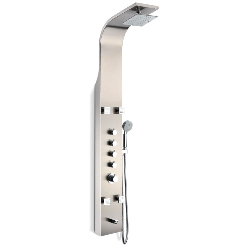 Echo Shower Panel in Stainless Steel