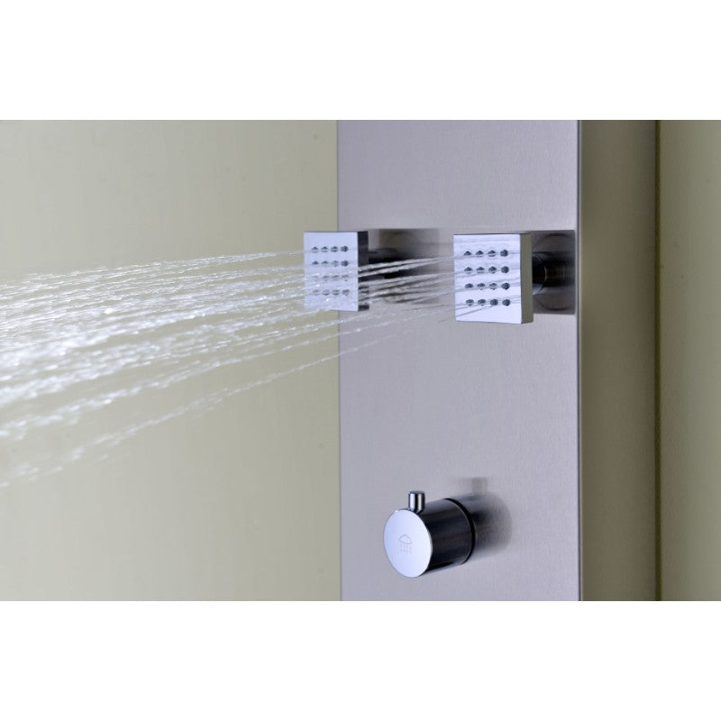 Echo Shower Panel in Stainless Steel
