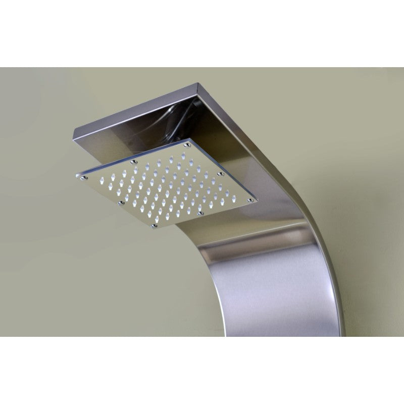 Echo Shower Panel in Stainless Steel