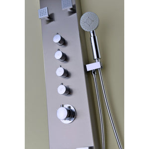 Echo Shower Panel in Stainless Steel