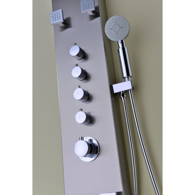 Echo Shower Panel in Stainless Steel