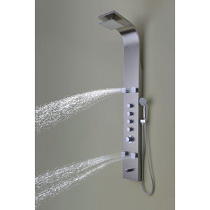 Echo Shower Panel in Stainless Steel