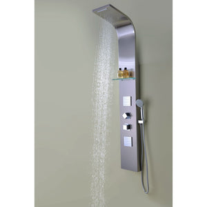 Niagara Shower Panel in Stainless Steel