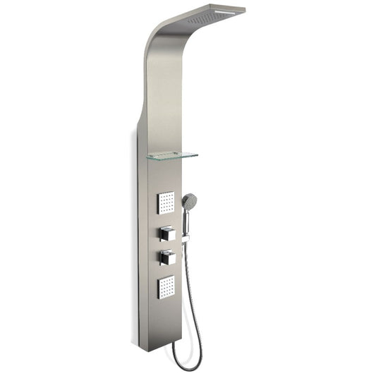 Niagara Shower Panel in Stainless Steel