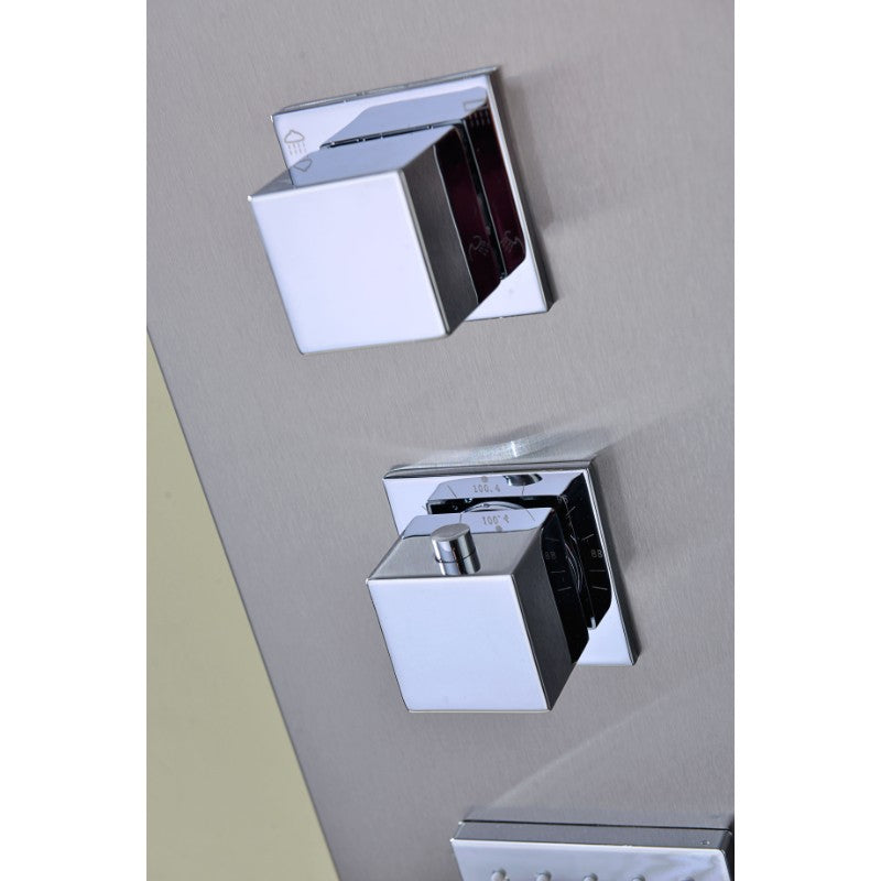 Niagara Shower Panel in Stainless Steel