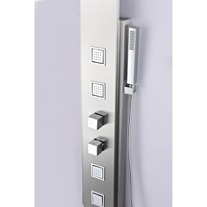 Visor Shower Panel in Stainless Steel