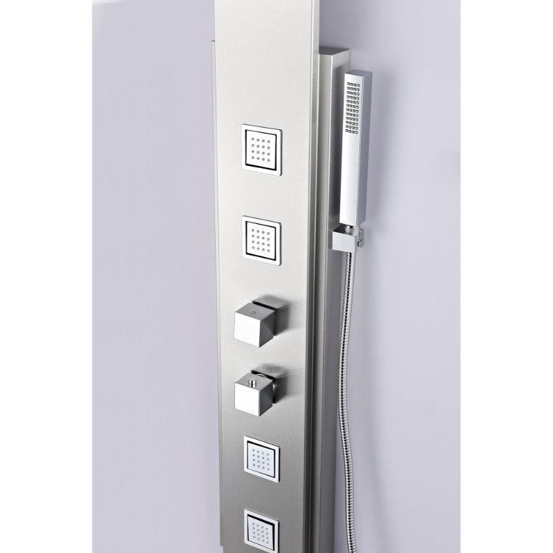 Visor Shower Panel in Stainless Steel