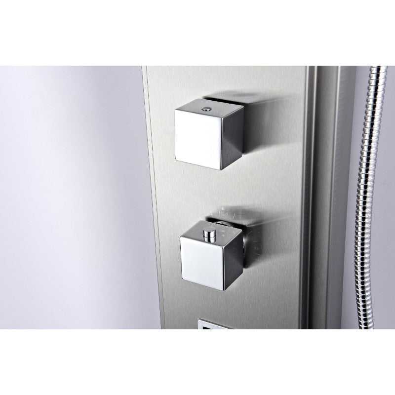 Visor Shower Panel in Stainless Steel