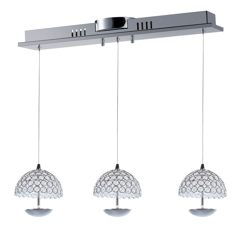 Parasol 26' 3 Light Multi-Light Pendant in Polished Chrome