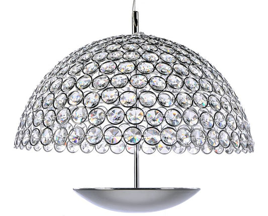 Parasol 16.25" Single Light Pendant in Polished Chrome