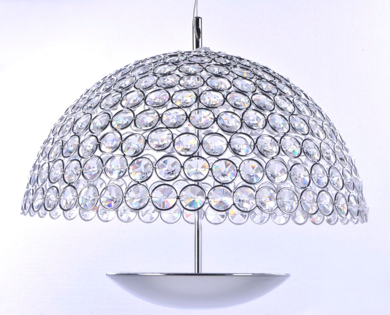Parasol 16.25' Single Light Pendant in Polished Chrome