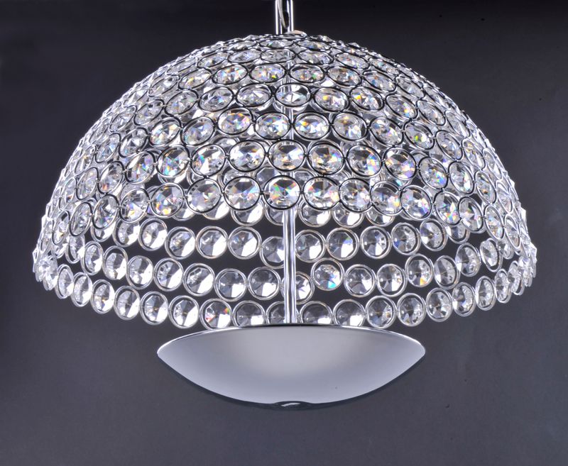 Parasol 16.25' Single Light Pendant in Polished Chrome