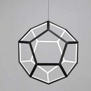 Penta Single Light Multi-Light Pendant Chandelier in Black