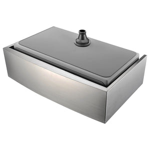 Elysian 35.88' Single Basin Farmhouse Apron Kitchen Sink with Opus Single-Handle Faucet in Polished Chrome