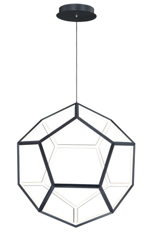 Penta 28' Single Light Pendant in Black
