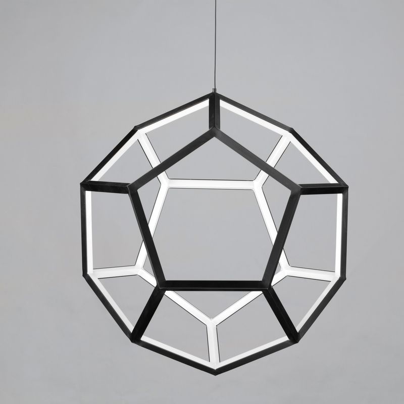 Penta 28' Single Light Pendant in Black