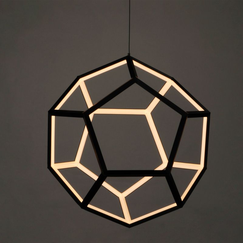 Penta 28' Single Light Pendant in Black