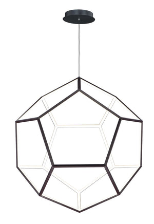 Penta 40' Single Light Pendant in Black