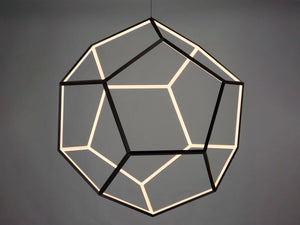 Penta 40' Single Light Pendant in Black