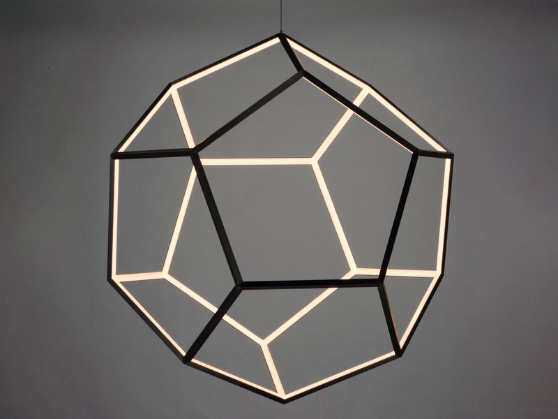 Penta 40' Single Light Pendant in Black