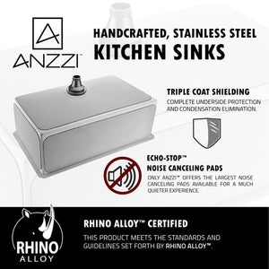 Vanguard 23' Single Basin Undermount Kitchen Sink with Accent Pull-Down Faucet in Brushed Nickel