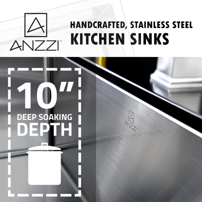 Vanguard 23' Single Basin Undermount Kitchen Sink with Accent Pull-Down Faucet in Brushed Nickel