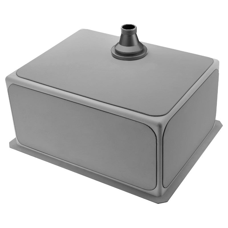 Vanguard 23' Single Basin Undermount Kitchen Sink with Accent Pull-Down Faucet in Brushed Nickel