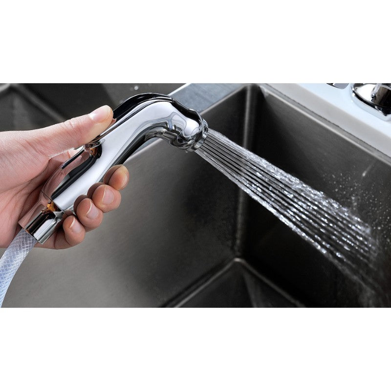 Vanguard 23' Single Basin Undermount Kitchen Sink with Soave Two-Handle Widespread Faucet in Polished Chrome