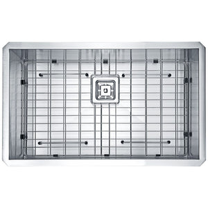Vanguard 30' Single Basin Undermount Kitchen Sink with Singer Pull-Down Faucet in Brushed Nickel