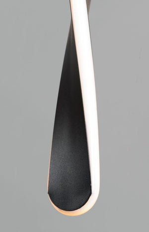 Pirouette 8' Single Light Mini-Pendant in Black
